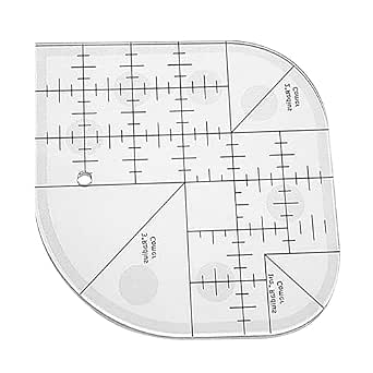 ECOMAID Acrylic Sewing Curved Corner Cutter Ruler, Round Corner Maker ...