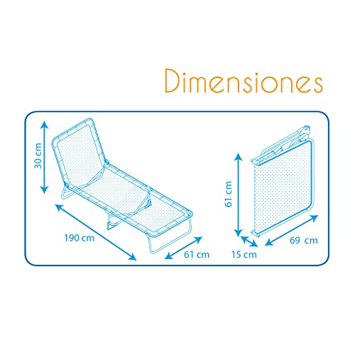 Hamac pliable bleu stable pour soulager le dos à la plage - 4