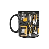créativité avec notre tasse en céramique avec un design unique de boîte à outils mécanique, fabriquée à partir de céramique robuste pour plus de durabilité, une excellente rétention de la chaleur et un nettoyage facile, assurant une boisson pratique et inspirante