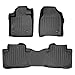 MAXFLOORMAT Floor Mats for Honda Pilot (2009-2015) (2 Row Set) (Black)
