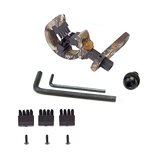 SPG Brush Arrow Rest for Compound Recurve Bow Bowfishing, Archery Arrow Rest Replacement Brush Bow and Arrow Shooting Target Right & Left Hand Arrow Stand (OakCamo Pro)