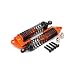 Produktbild RCAWD Stoßdämpfer-Dämpfer S106004 106004 100mm Öl Einstellbare Piggyback-Legierung Aluminium für Rc Auto 1/10 Buggy Truck Crawler Upgrade Hop-Up Teile HPI HSP Traxxas 2Pcs(Orange)