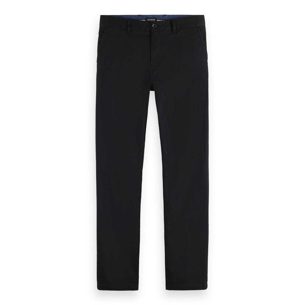Scotch & Soda Mens Stuart Chino, Black, 32W / 34L UK