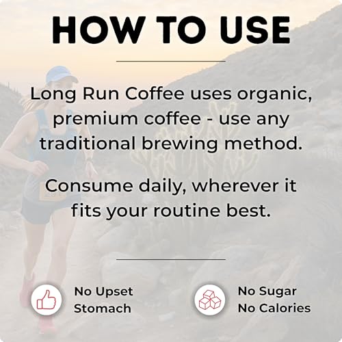 Image of Long Run Coffee - Hydrating Coffee with Electrolytes - All Natural Energy + Hydration + Recovery for Athletes - Stomach Friendly Electrolyte Coffee for Runners (5 lb, Medium Roast)