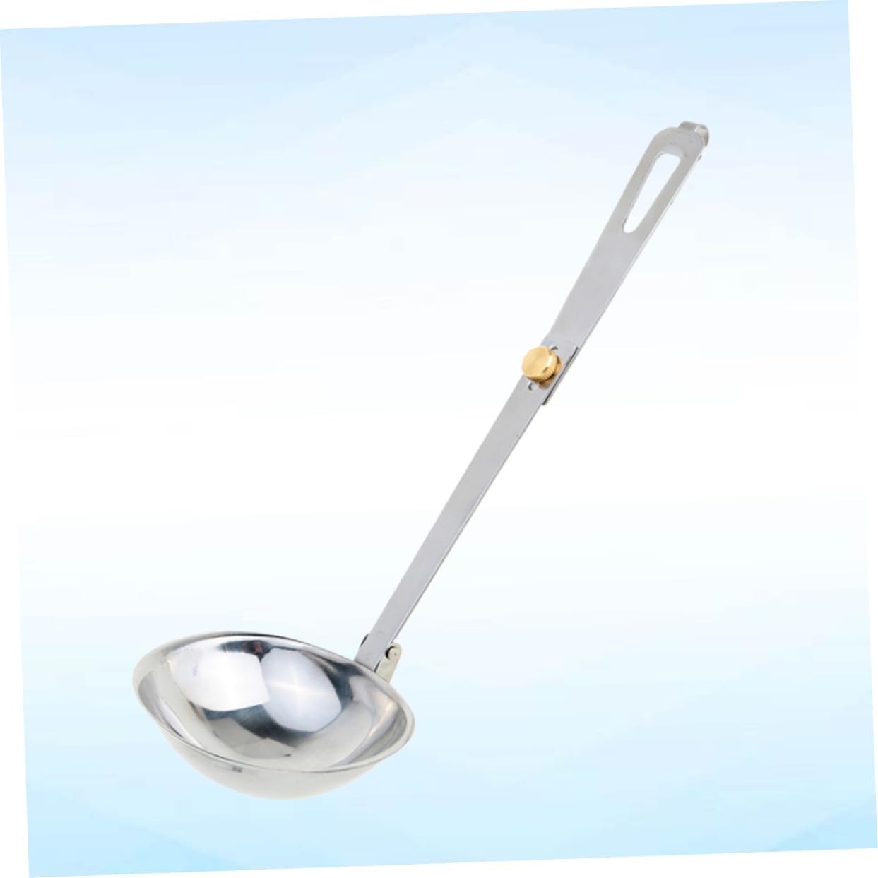 Folding Soup Ladle Stainless Steel Long Handle Outdoor Backpacking Utensil