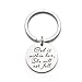 God is Within her she Will not Fall Scripture Quote Keychain Encouragement Bible Verse Gift Stainless Steel Keychain