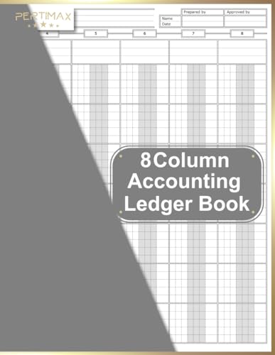 8 Column Accounting Ledger Book: Customizable Income and Expenses Tracker for Precise Financial Literacy. Simple Bookkeeping Tool for Startups, Small ... Personal Finance, and Budget Management.