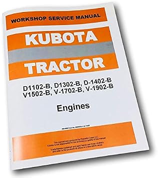 Kubota L2850 & L1 Series Tractor V1702 Engine Service Manual Repair Shop Book