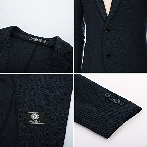 Image of PJ PAUL JONES Men's Casual Knit Blazer Suit Jackets Two Button Lightweight Unlined Sport Coat