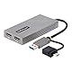 StarTech.com USB HDMI Dual Monitor Adapter, USB A/C auf 2x HDMI (1x 4K30Hz, 1x 1080p), externe grafikkarte, 11cm Kabel, USB 3.0 zu HDMI Bildschirm Adapter, Windows, Chrome OS & macOS (107B-USB-HDMI)