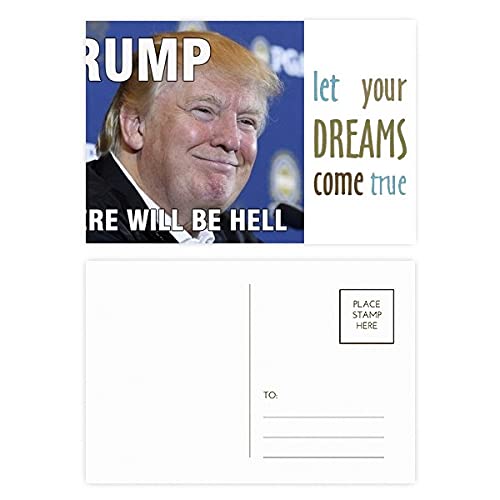 Carte de remerciement président américain drôle cadeau pour fan USA x20