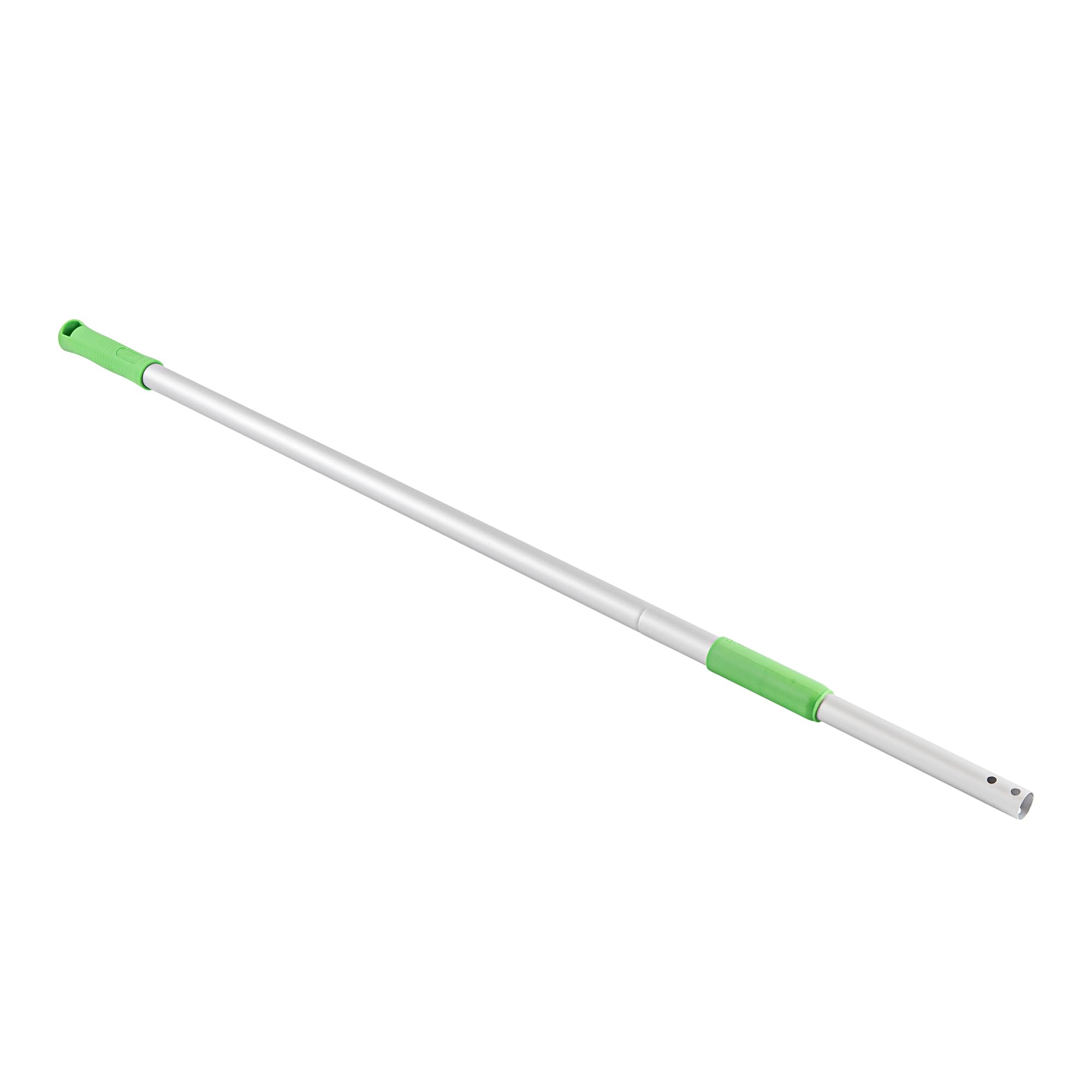 Restaurantware Telescopic Mop Handle - 60-Inch Aluminum Adjustable Heavy-Duty Cleaning Tool With Ergonomic Grip - Green
