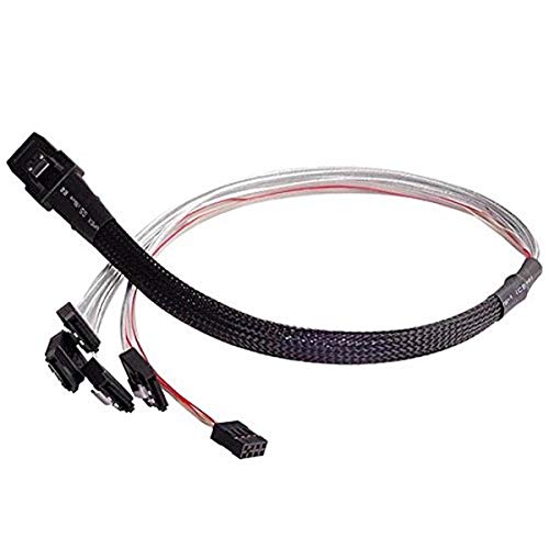 SilverStone Technology Mini SAS SFF-8087 to SATA 7-Pin Cable Adapter (CPS03)