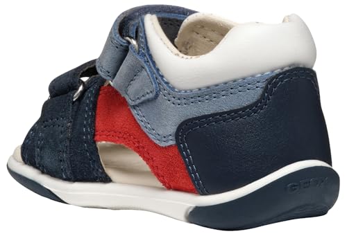 Geox B Sandal Zapito Boy, Bimbo 0-24, Navy/Red, 23 Eu - 3