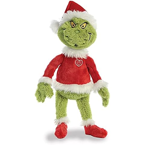 Dr. Seuss Grinch Santa 19",Red & Green Cover