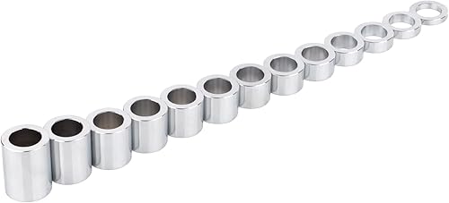 Miniatura 5 de Kit de espaciador de eje de rueda de motocicleta cromado, 1 pulgada, diámetro exterior 1-12 pulgadas (1.50) para Harley Touring Road King Electra