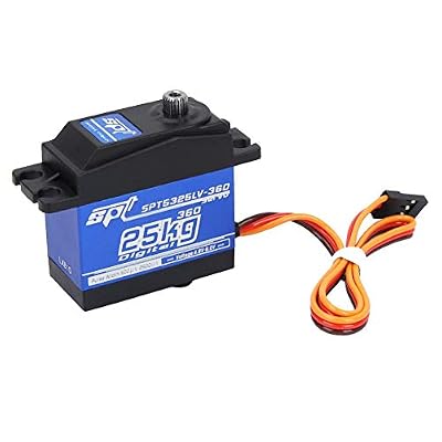 Digital Servo, 1500s/ 330hz 360 Continuous Rotation 25KG Standard Digital Servo for RC Car Robot
