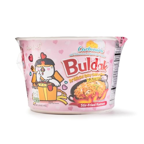 Samyang, Buldak Carbo Ramen Bowl Hot Chicken Flavor, 3.7 Ounce