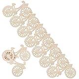 Holzfahrrad - diese vielseitigen teile können auf verschiedene weise platziert und angeordnet werden, um die gesamtästhetik ihres puppenhauses zu verbessern, kleines fahrrad