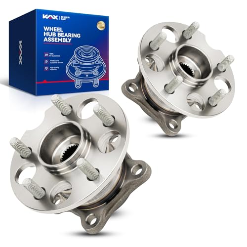 KAX 512284 Rear Wheel Bearing Compatible with Toyota Highlander 2004-2013 AWD, RX350 2007-2009 AWD, Toyota Venza 2009-2015 AWD,5 Lug Wheel Bearing hub Assembly 2pcs by KAX - Used condition - US$75.48