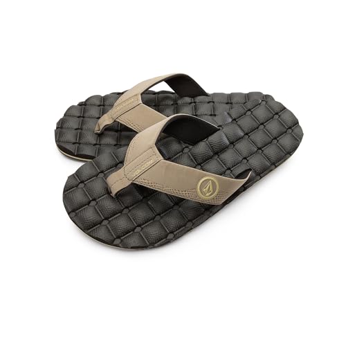 Image of Volcom Men's Recliner Sandals - Water-friendly Flip Flops With Recliner Comfort Foam Footbed