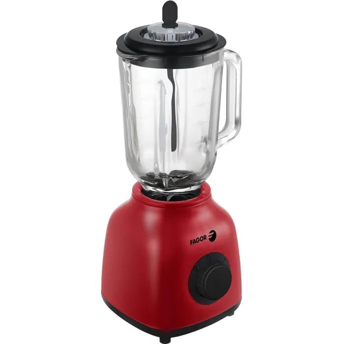 Fagor Standmixer Glas 1,5 L mit Zerkleinerer 500 ml 400 W Rot FGB2153