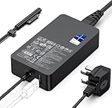 127W Surface Charger Compatible with Microsoft Surface Book 3/2/1, Surface Laptop Studio 2/1, Surface Pro 11/10/9/8/7/7+/6/5/4/3, Surface Laptop 7/6/5/4/3/2, Surface Go, Support 102W, 65W, LED, 10FT