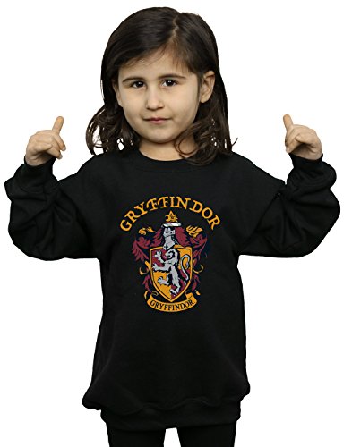 Harry Potter Girls Gryffindor Crest Sweatshirt Black 5-6 Years