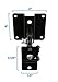 Mount-It! Speaker Mount for Wall and Ceiling, Low Profile Heavy Duty, Anti-Theft, Universal for Channel Surround Sound and Satellite Speakers, Black, 2 Mounts