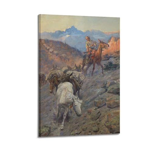 Toile The Bell Mare Charles Marion Russell tableau rustique