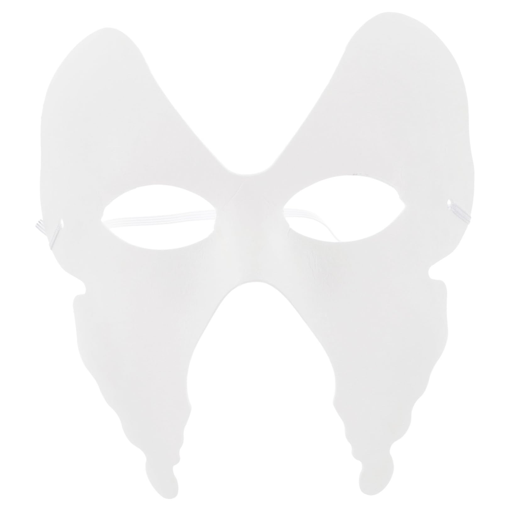 TOYANDONA 18pezzi Maschere Vuote Da Dipingere Per Feste Da Maschere Carta Pulp Per Decorare Per Cosplay e Attività Artigianali Design Farfalla Unico Adatte Tutti
