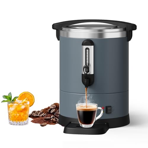 Garvee 12 L/80 Cups Coffee Urn-3.2 gal Double Wall Commerical Coffee Maker for Buffet Catering Wedding Gathering,Large Capacity Hot Coffee Dispenser,S