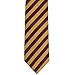 tiemart Formal Striped Tie (Maroon and Gold)