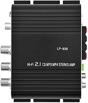 Mini HiFi 2.1 Stereo Bass Digital Audio Power Amplifier for Auto Car Home Cycle DIY Black