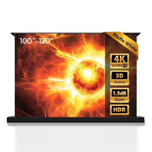 NothingProjector 100-Inch Motorized Floor-Rising Screen