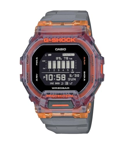 G-Shock By Casio Men's GBD200SM-1A5 Clear Orange Digital Watch