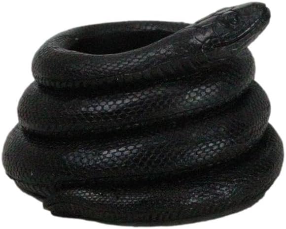 Ebros Gift Wicca Witchcraft Sorcery Dark Magic Black Coiled Serpent Snake Tea Light Votive Candleholder Figurine Reptile Snakes Occult Tea Light Candle Holder (1) - Image 7