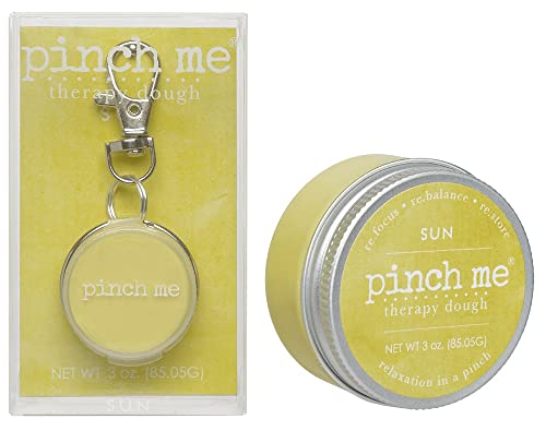 Pinch Me Therapy Dough Locket Combo - Holistic Aromatherapy Stress Relieving Putty .3oz Clip-On Locket Scent + 3oz Dough Sun