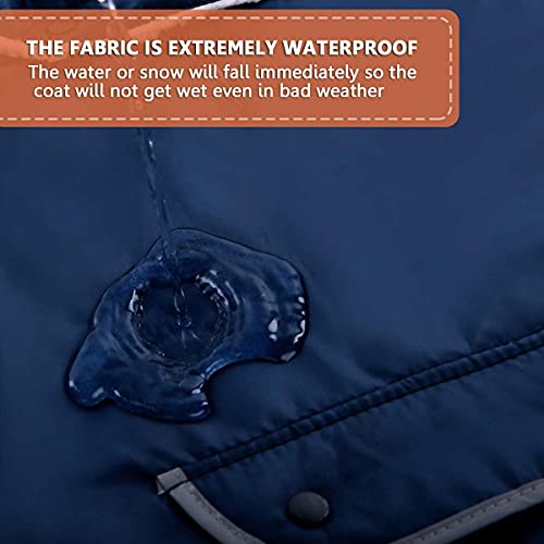 Preferhouse Dog Winter Coat Waterproof Windproof Dog Reflective Warm Vest, Dog Pet Apparel For Cold Weather, Dog Outdoor Jacket For Small Medium Extra Large Dogs With Removable Hat, L #TOP4