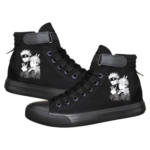 ACEFAST INC Gojo Satoru Shoes Cosplay Harajuku Anime Unisex Canvas Sneakers High Top Lace ups Shoes