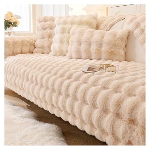 Ghygetrich Funda Sofa 2 Plazas, Fundas para Sofa Fundas Sofa Chaise Longue Funda para Sofa Fundas Sofa 3 Plazas Cubre Sofa Funda Sofa Light Camel 90 * 280cm