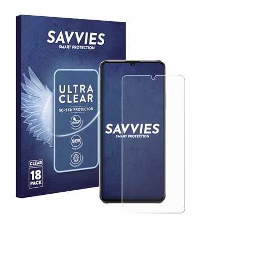 savvies 18 Pack Screen Protector Compatible with Huawei Nova Y72S Protection Film Clear