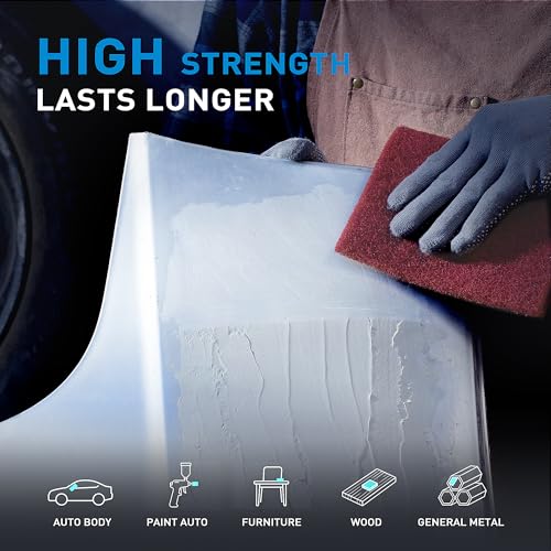 S SATC 6" x 9" Maroon General Purpose Scuff Pads,10 Pack Automotive Pads for Scuffing,Scouring,Sanding,Paint Primer Prep Adhesion Scratch for Automotive Restoration,Handicrafts