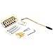 Musiclily 6 String Guitar Tremolo Bridge Assembly System Set for Fender Stratocaster Strat Guitar Replacement,Gold