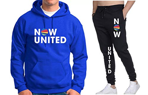 Conjunto Feminino e masculino Blusão Canguru Now United Music COR:PRETO;TAMANHO:P