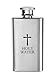 Stainless Steel Holy Water Bottle Container with Screw Top Lid, 2 Ounce