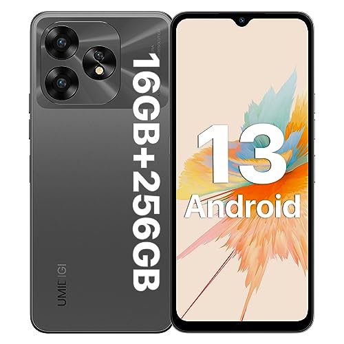 UMIDIGI A15 Cell Phones 16(8+8)G+256G, Android 13 Mobile Phone, 64MP Main Camera Octa Core Smartphone Unlocked 6.7” HD+ Full-View Waterdrop Screen, 5000mAh Battery 20W Fast Charging, 4G Dual SIM, NFC