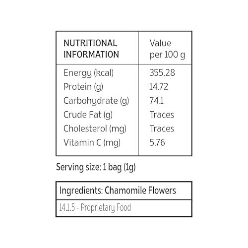 Image of Celest Chamomile Tea Bags 100 Count (50 x 2) | Pure Herbal Infusion for Relaxation & Sleep Support | Caffeine Free Beverage | Premium Pyramid Sachets | Chamomile Flower Blend | Pack of 2