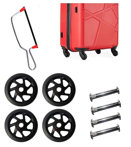 Image of Repair Replacement Luggage Wheel Part Accessories for VIP, Safari, American turistr, Skybag Suitcase Trolley Bag for Luggage Parts ((5 CM) 4 PCS Wheel + 1 Cutter)