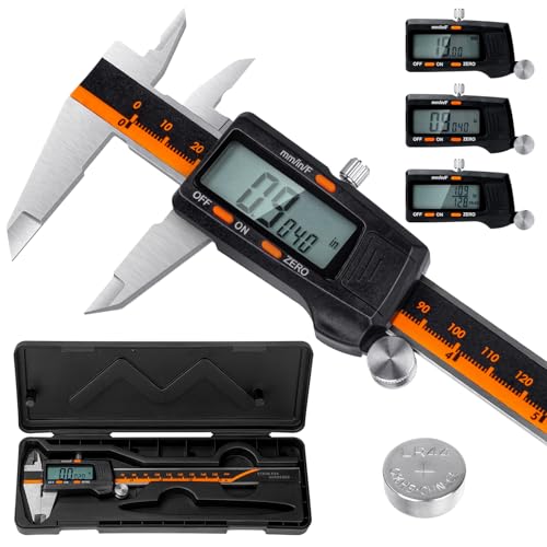 Digital Vernier Calipers 150mm - High Precision Digital Caliper with Large LCD Screen, Micrometer Accuracy, Calipers Measuring Tool for DIY & Professionals, Inches/MM Conversion